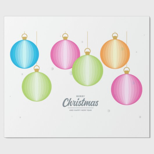 Papier Cadeau Joyeux Noël (Plat)