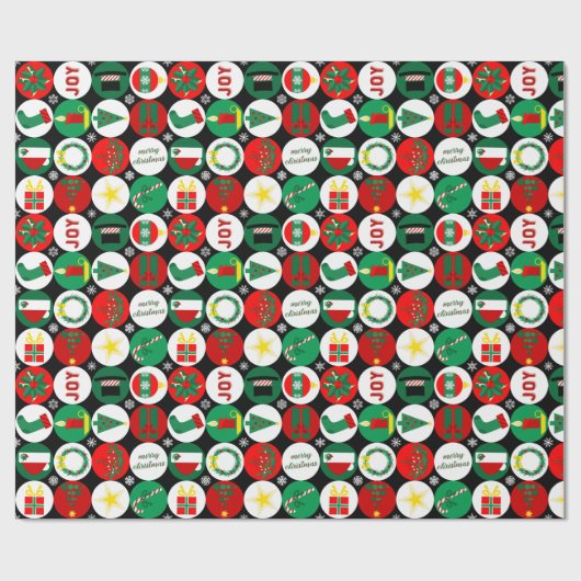 Papier Cadeau Joyeux Noël (Plat)