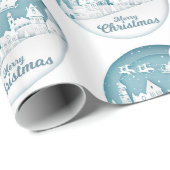 Papier Cadeau Joyeux Noël (Coin rond)