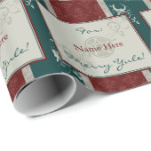 Papier Cadeau Joyeux Noël (Coin rond)