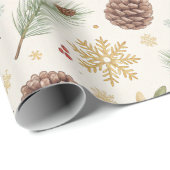 Papier Cadeau Joyeux Noël (Coin rond)