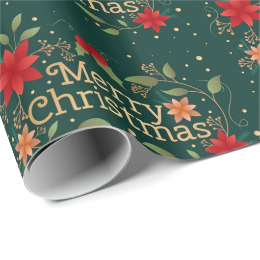 Papier Cadeau Joyeux Noël (Coin rond)