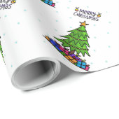 Papier Cadeau Joyeux Noël (Coin rond)
