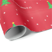 Papier Cadeau Joyeux Noël à tous (Coin rond)