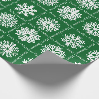 Papier Cadeau Joyeux Noël Ajouter le nom des destinataires de la