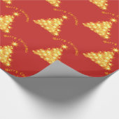 Papier Cadeau Joyeux Noël Arbre d'or Thunder_Cove (Coin)