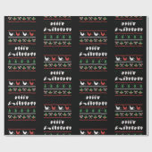 Papier Cadeau Joyeux Noël - ASL American Sign Language I (Plat)