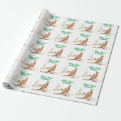 Papier Cadeau Joyeux Noël australien Kangaroo (Déroulé)