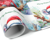 Papier Cadeau Joyeux Noël australien Koala (Coin rond)