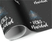 Papier Cadeau Joyeux Noël avec drapeau argentin (Coin rond)