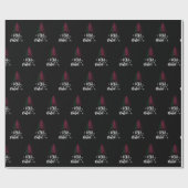 Papier Cadeau Joyeux Noël avec drapeau du Portugal (Plat)