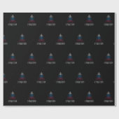 Papier Cadeau Joyeux Noël avec drapeau russe (Plat)