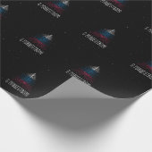 Papier Cadeau Joyeux Noël avec drapeau russe (Coin)