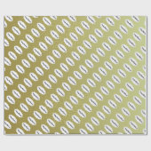 Papier Cadeau Joyeux Noël Beige Et Blanc Parties scintillant (Plat)