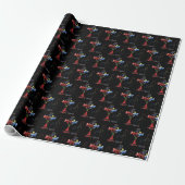 Papier Cadeau Joyeux Noël blak (Déroulé)