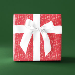 Papier Cadeau Joyeux Noël Bonbon Menthe Poivrée Rouge Blanc