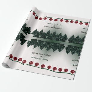 Papier Cadeau Joyeux Noël, Bonne Année