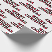 Papier Cadeau Joyeux Noël Buffalo Vérifier la typographie (Coin)