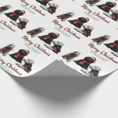 Papier Cadeau Joyeux Noël Chiens (Coin)