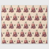 Papier Cadeau Joyeux Noël Chiens de Noël dans les couvertures En (Plat)