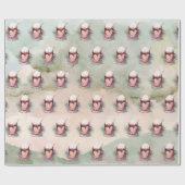 Papier Cadeau Joyeux Noël Chocolat chaud Mug (Plat)