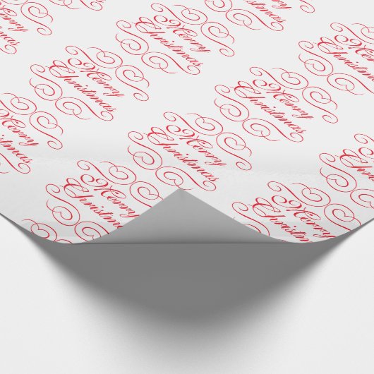 Papier Cadeau Joyeux Noël classique (Coin)