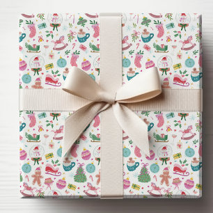Papier Cadeau Joyeux Noël Coloré