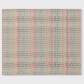 Papier Cadeau Joyeux Noël coloré (Plat)