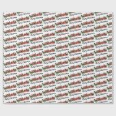Papier Cadeau Joyeux Noël Coloré Mignon (Plat)