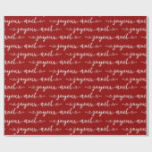 Papier Cadeau Joyeux Noel Conception Française (Plat)