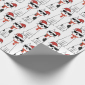 Papier Cadeau Joyeux Noël Cool Cat (Coin)
