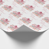 Papier Cadeau Joyeux Noël Coquette Bow Book Stand Cherry (Coin)