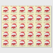 Papier Cadeau Joyeux Noël ! Crabe (Plat)