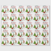 Papier Cadeau Joyeux Noël Cute Elves & do-it-yourself Arbre (Plat)