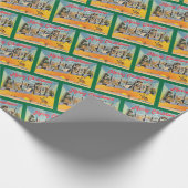 Papier Cadeau Joyeux Noël de Arizona vintage (Coin)