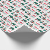 Papier Cadeau Joyeux Noël de chat (Coin)