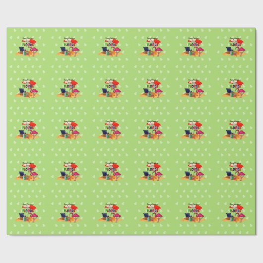 Papier Cadeau Joyeux Noël de Floride (Couture)