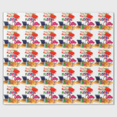 Papier Cadeau Joyeux Noël de Floride (Plat)