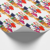 Papier Cadeau Joyeux Noël de Floride (Coin)