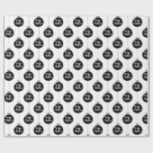 Papier Cadeau Joyeux Noël de Noël moderne (Plat)