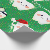 Papier Cadeau Joyeux Noël des dents (Coin)