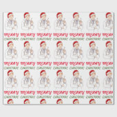 Papier Cadeau Joyeux Noël Docteur Appréciation Conception de vac (Plat)