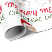 Papier Cadeau Joyeux Noël Docteur Appréciation Conception de vac (Coin rond)