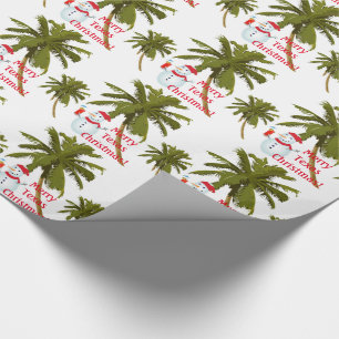 Papier Cadeau Joyeux Noël du Texas, bonhomme de neige, envelopp