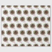 Papier Cadeau Joyeux Noël Editable Photo Famille (Plat)