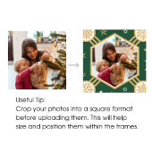 Papier Cadeau Joyeux Noël Élégant Flocon de neige photo noir