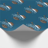 Papier Cadeau Joyeux Noël empreinte de léopard femmes (Coin)