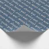 Papier Cadeau Joyeux Noël En Français Avec Étoiles (Coin)