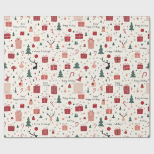 PAPIER CADEAU JOYEUX NOËL ET BONNE ANNÉE