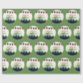 Papier Cadeau Joyeux Noël et Bonne Année (Plat)